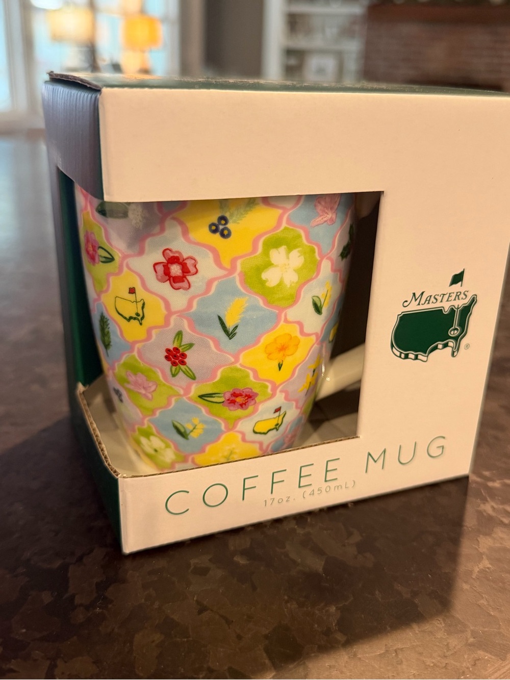 Masters Pastel Floral Coffee Mug - Blue, Yellow, Green, Pink